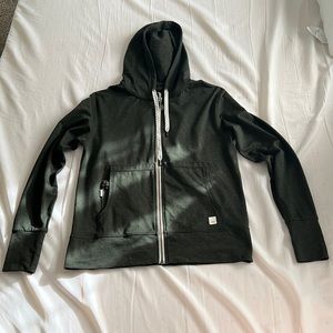 Vuori Halo Performance Zip-up Hoodie Dark Green XS